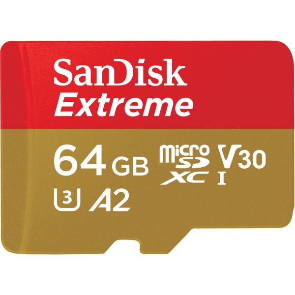 SanDisk MicSD 64GB Extreme UHS-I Hafıza Kartı