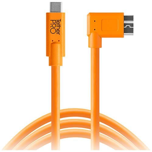 Tether Tools TetherPro USB-C to USB 3.0 Micro-B Dik Açılı 4.6 m Bağlantı Kablosu