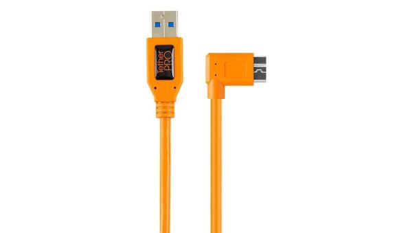 Tether Tools TetherPro USB 3.0 to USB 3.0 Micro-B 5-Pin Dik Açılı 50 cm Bağlantı Kablosu