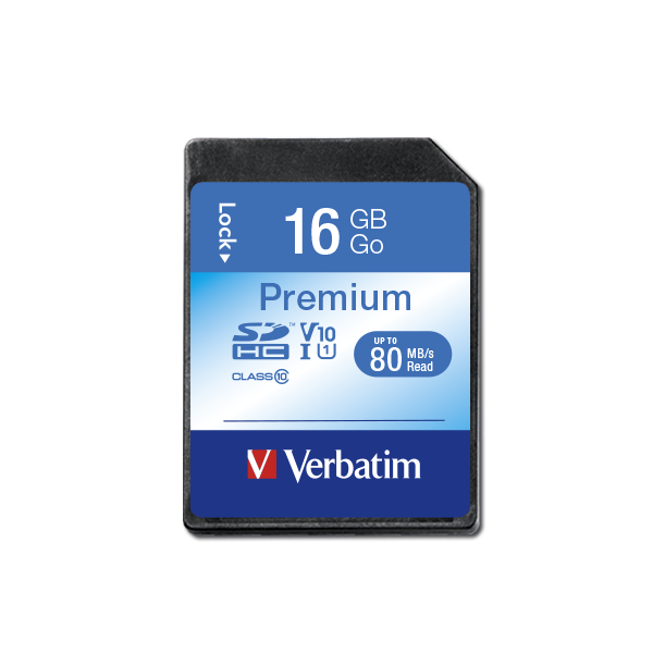 Verbatim Premium U1 SDHC 16GB 80MB/s Hafıza Kartı