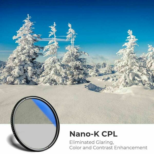 K&F Concept NANO-K SERIES 55mm HMC-CPL Filtre Ultra İnce Çok Kaplamalı