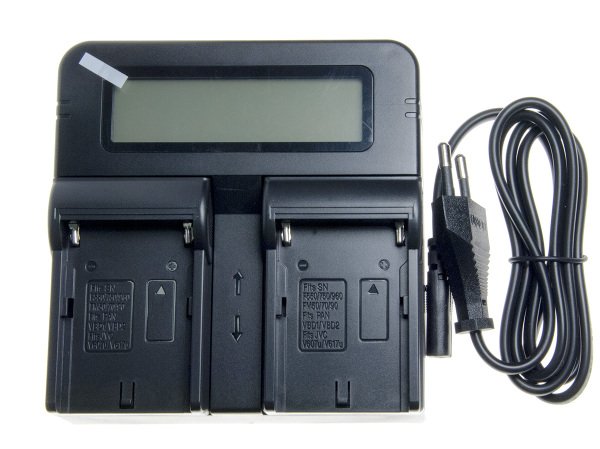 Pdx Çiftli Panasonıc D28 D54 Dijital Göstergeli Şarj Cihazı