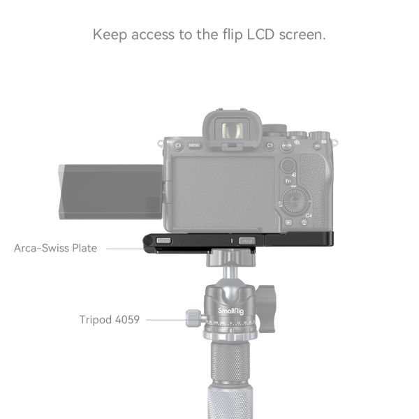 SmallRig 3984 Katlanabilir Arca-Swiss L Plaka Sony  7R V /  7 IV /  7S III