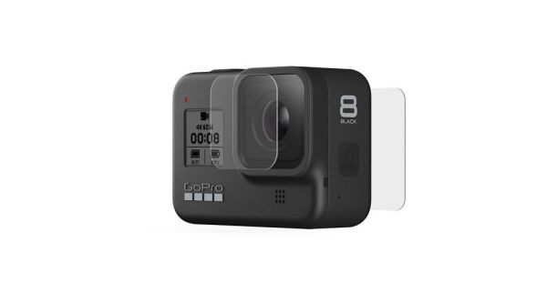 GoPro Hero 8 Black Ekran ve Lens Koruyucu Dayanıklı Cam Film
