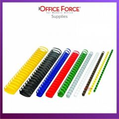 Office Force 32 mm (Oval) Siyah Plastik Spiral Cilt Malzemesi 50'li