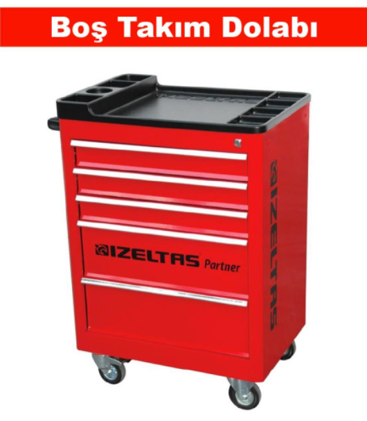 İzeltaş BOŞ Partner 5 Çekmeceli Takım Dolabı