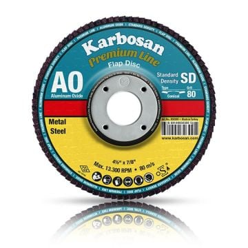 Karbosan Alüminyum Oksit Flap Disk 180 x 22.23 - 60 Kum