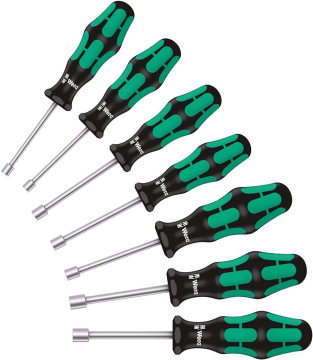 Wera 395 HO/7 Kraftform Plus 7 Parça Lokma Tornavida Seti