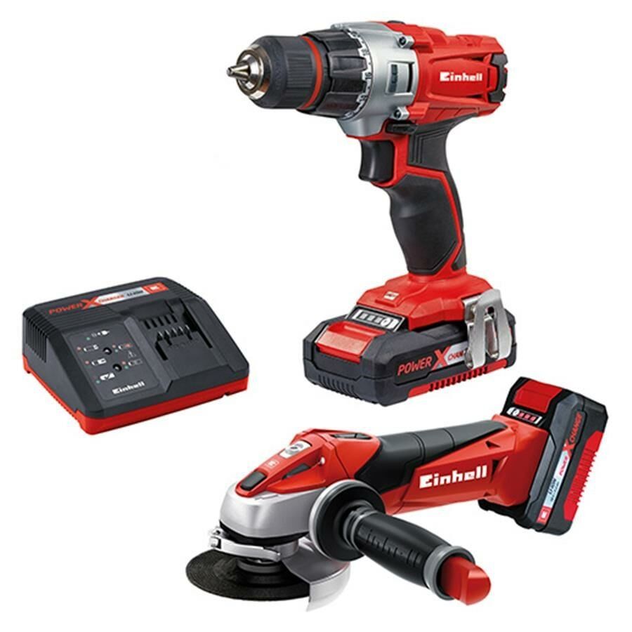 Einhell PXC Akülü Makina Seti TE-TK 18 Li Kit (CD+AG)