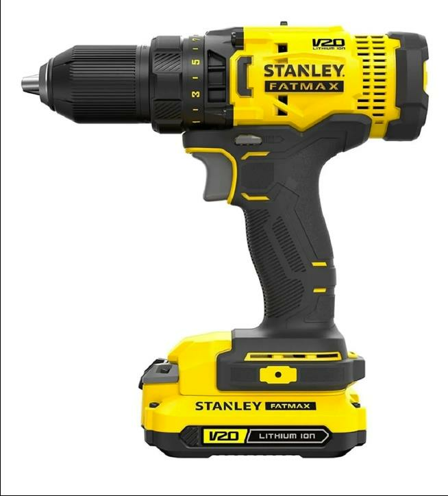 Stanley SCD700D2K 18V 2.0AH V20 Lityum Çift Akülü Darbesiz Matkap