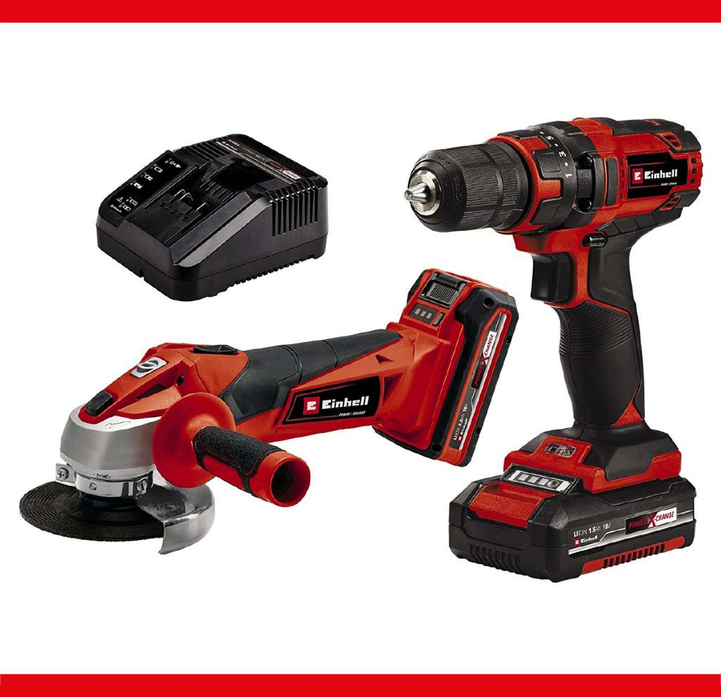 Einhell Tc-Tk 18'li Kit Şarjlı Matkap + Şarjlı Taşlama Birlikte