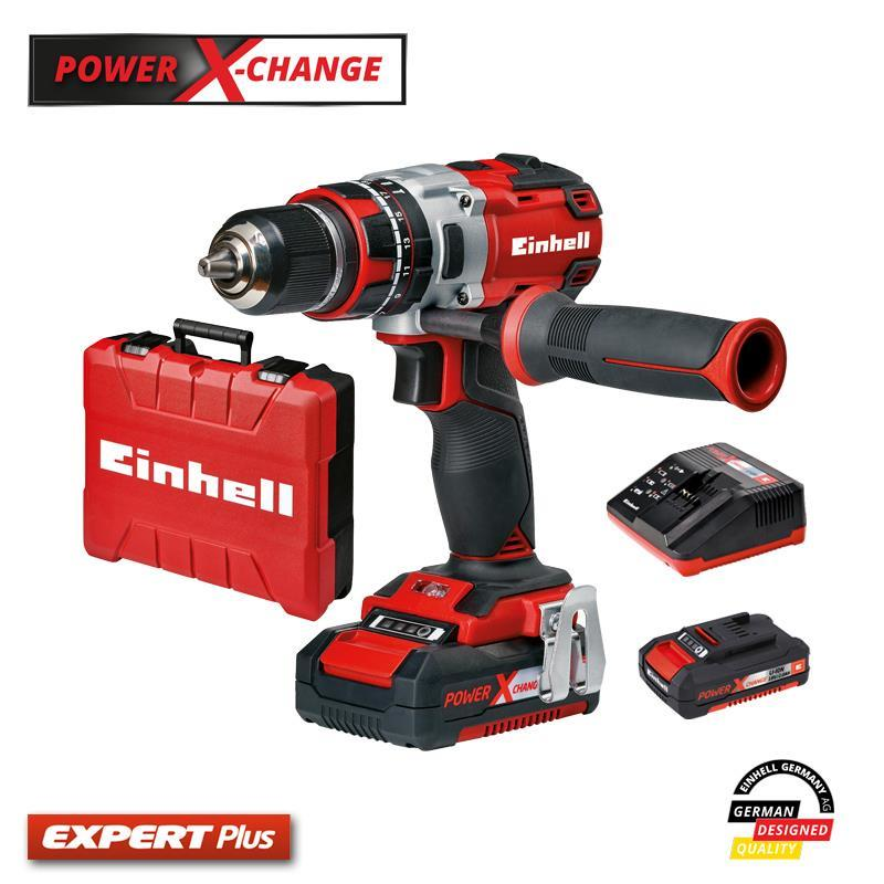 Einhell PXC Akülü Darbeli Matkap TE-CD 18 Li-i BL (2x2,0 Ah)