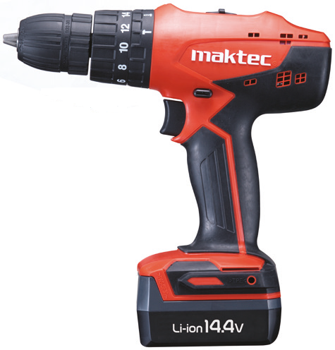 Maktec MT080E Akülü Darbeli Matkap Vidalama 14.4V 1.1Ah Çift Akü