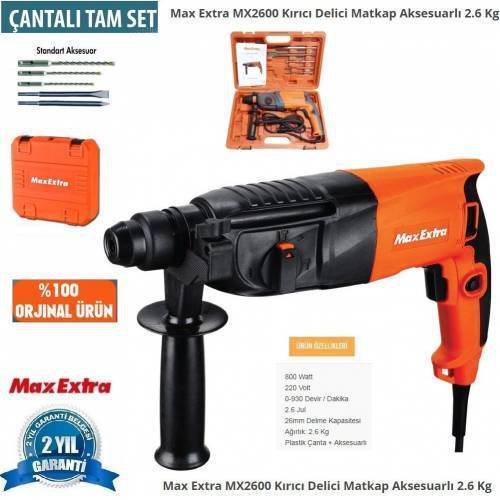 Max Extra MX2600 Kırıcı Delici Matkap