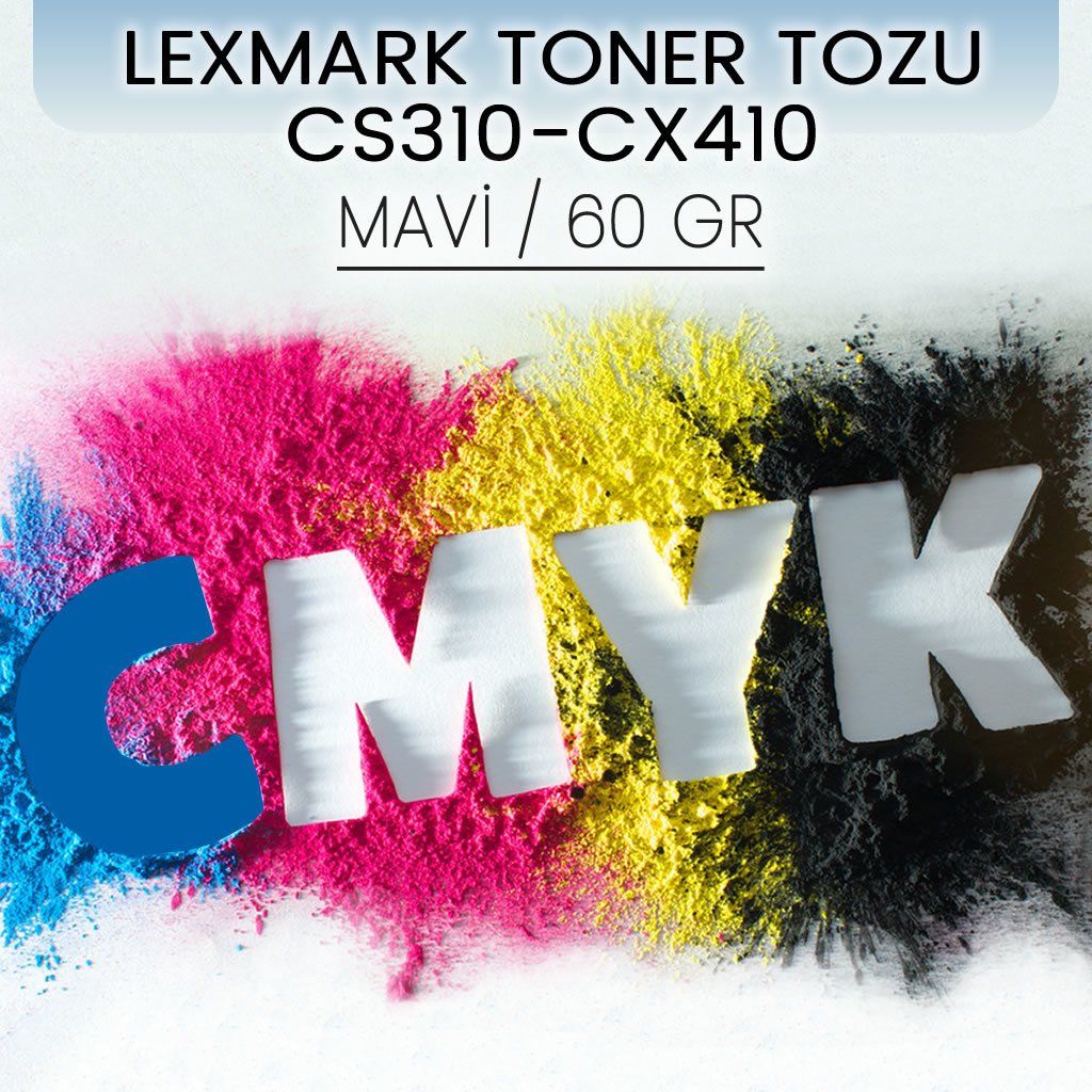 Lexmark CS310/CX410 Mavi Toner Tozu / 60GR