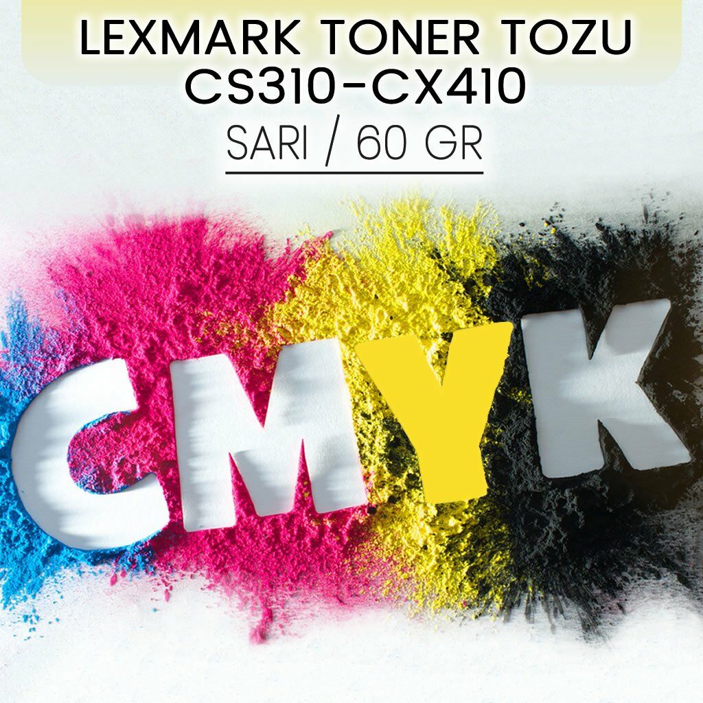 Lexmark CS310/CX410 Sarı Toner Tozu / 60GR
