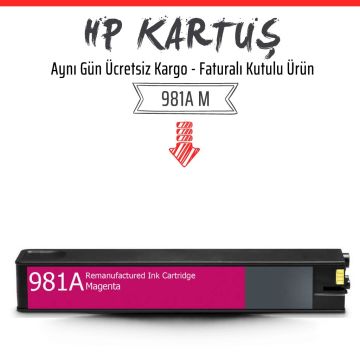 HP 981A Kırmızı Muadil Kartuş /J3M69A/556dn/556xh/586z/586dn/586f