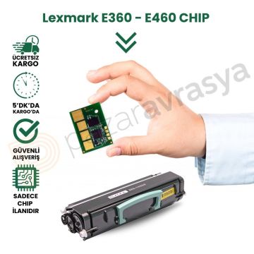 CHIP LEXMARK E360/E460 TONER ÇİP 9K