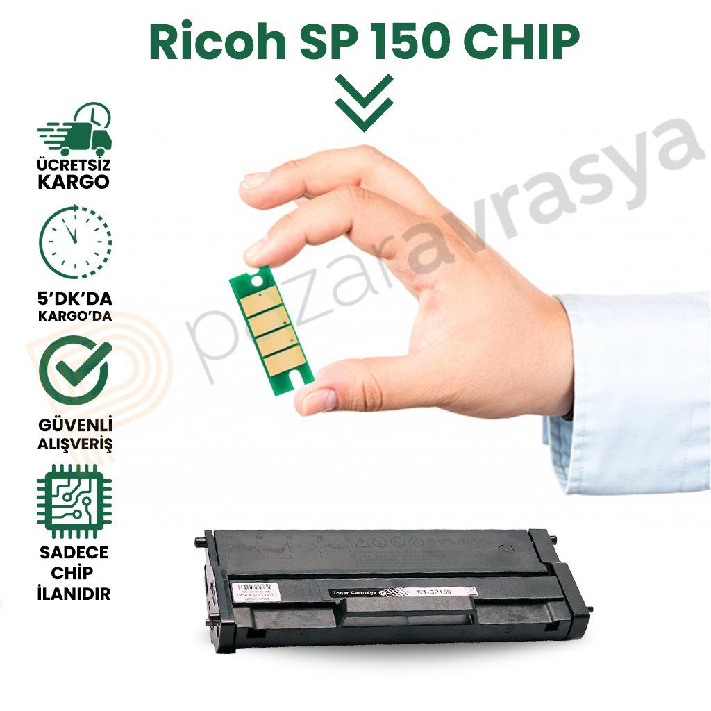 CHIP Ricoh SP-150 Muadil Toner Çipi 1.5K