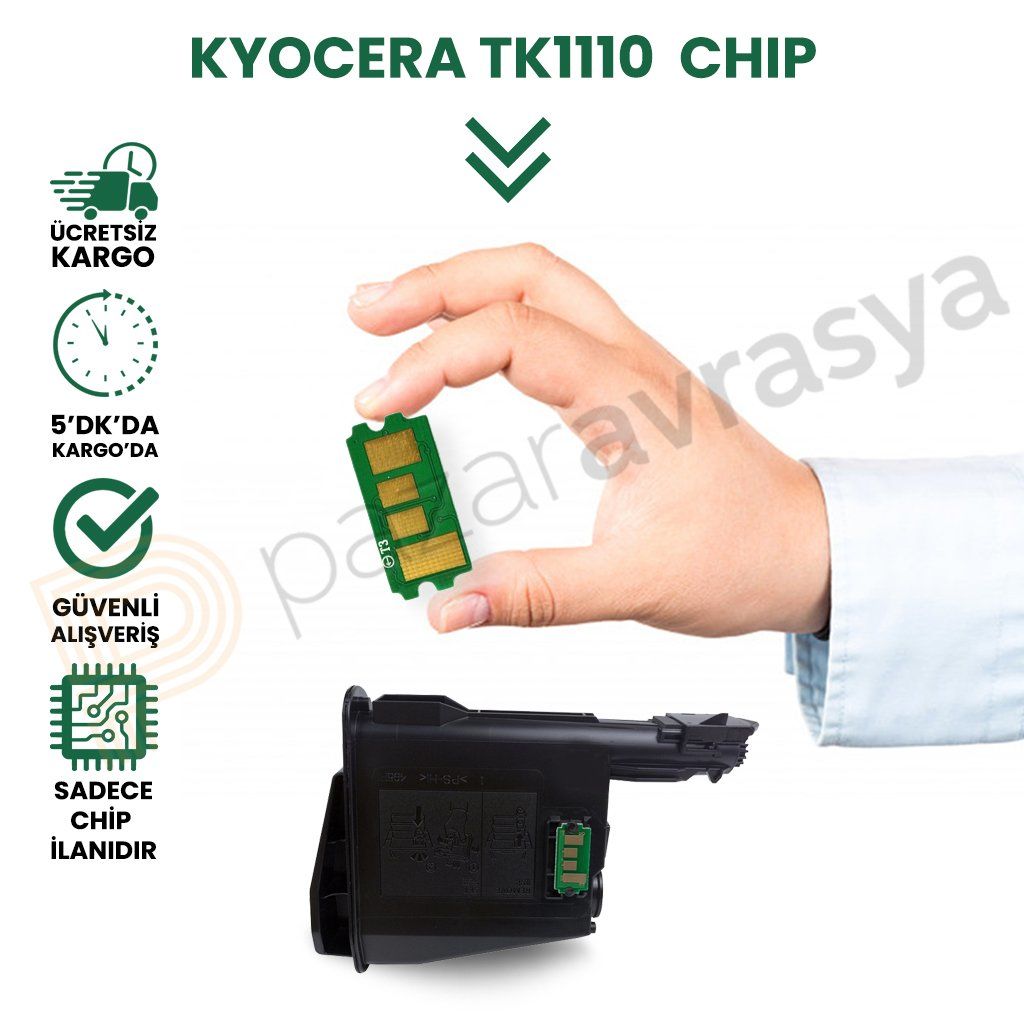 CHIP Kyocera TK-1110 / FS1120 / FS1020 / FS1040 Toner Çipi