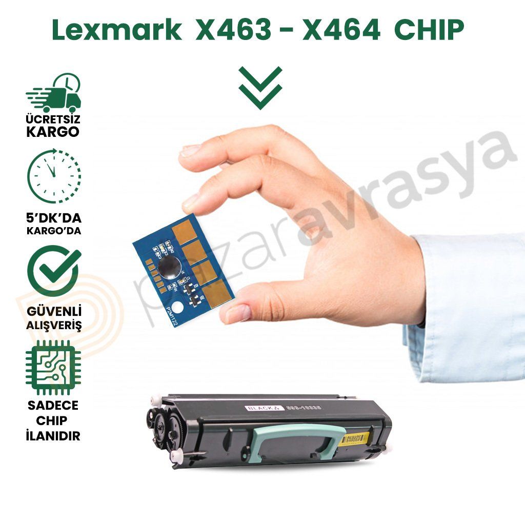 CHIP Lexmark X463/X464/X466 TONER ÇİP 15K