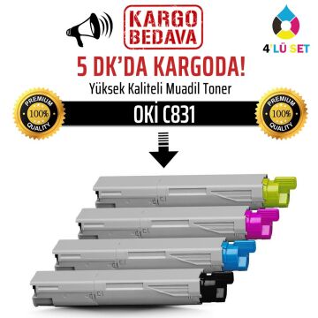 Oki C831-C841 Muadil Takım Toner /NP/C831N/C831DN/C831CDTN