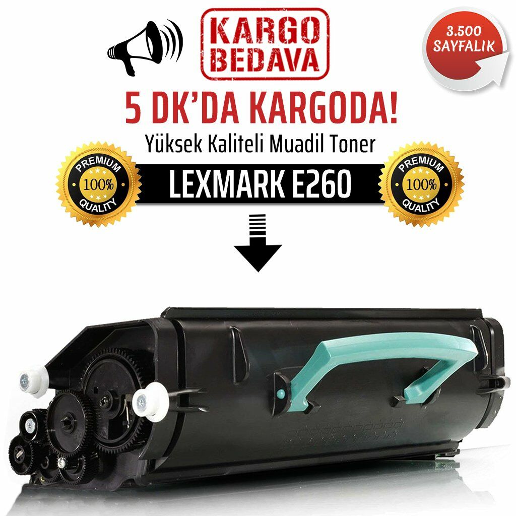 Lexmark E260 Muadil Toner /NP/E260A11E/E462/E260d/E260dn/E3