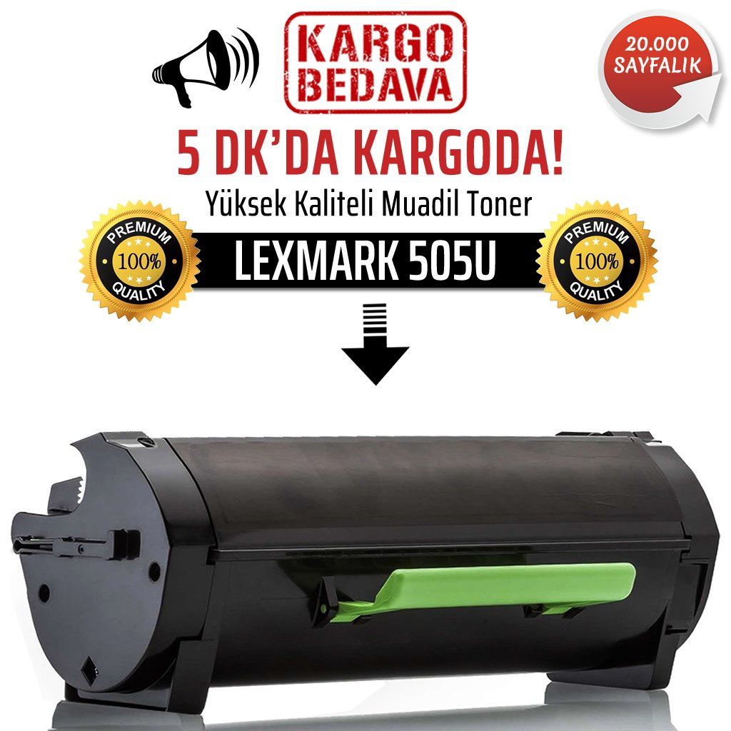 Lexmark 505U Muadil Toner /NP/50F5U00/MS510/MS510DN/MS610/MS610D