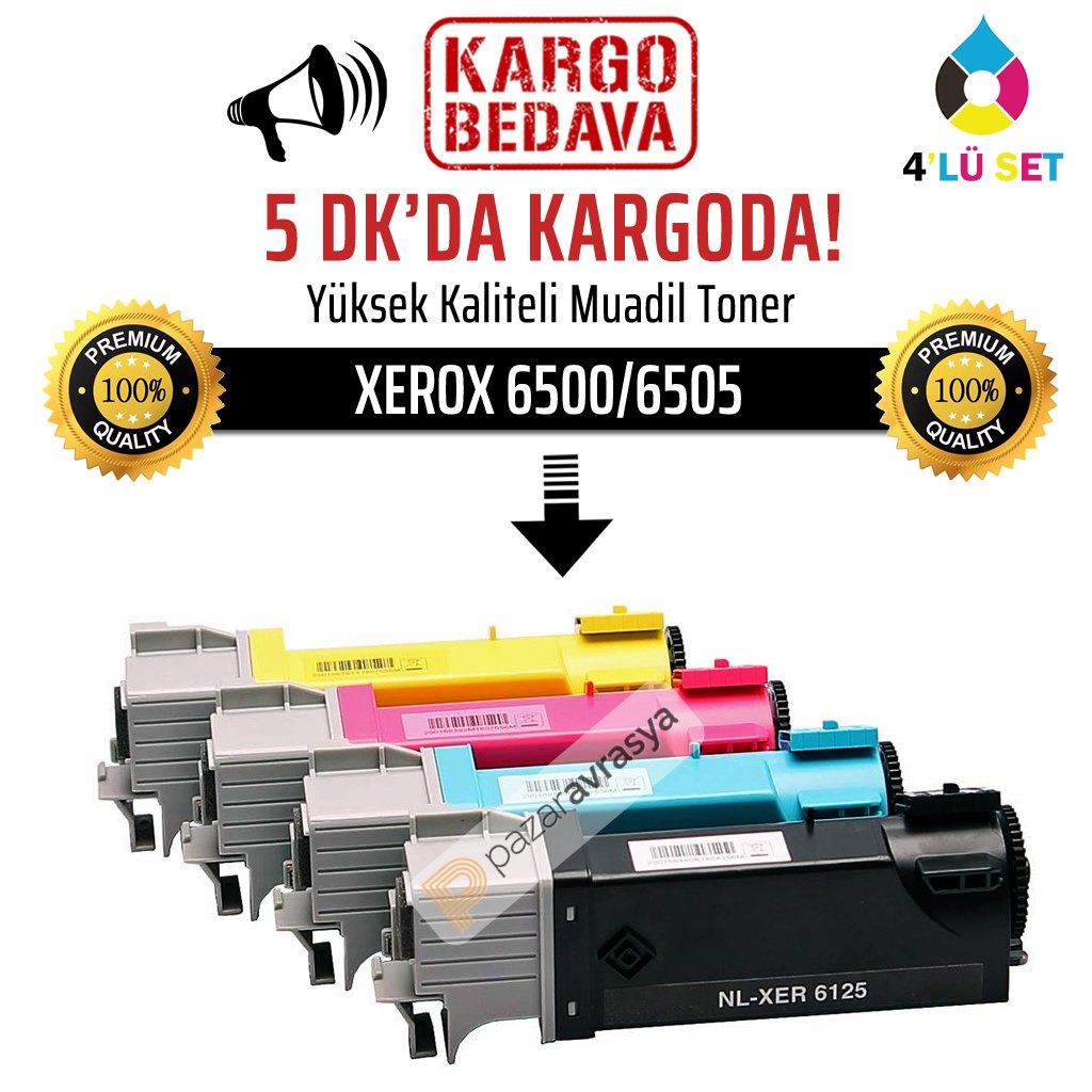 Xerox 6500-6505 Muadil Takım Toner /NP/6500DN/6505dn