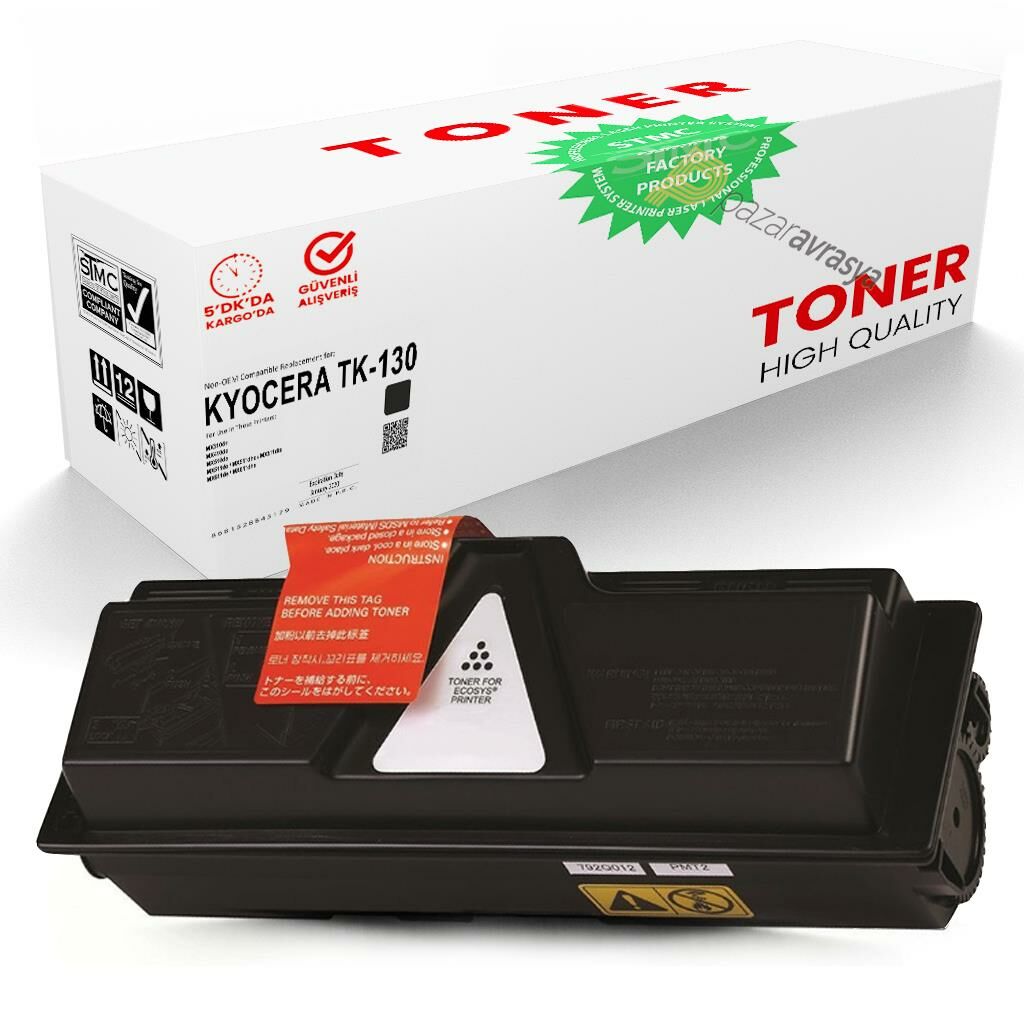 Kyocera TK-130 Muadil Toner /WB/FS1350/FS1300/FS1128/FS1028