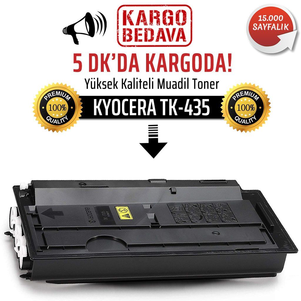 Kyocera TK-435 Muadil Toner /NP/TaskALFA 180/181/220/221
