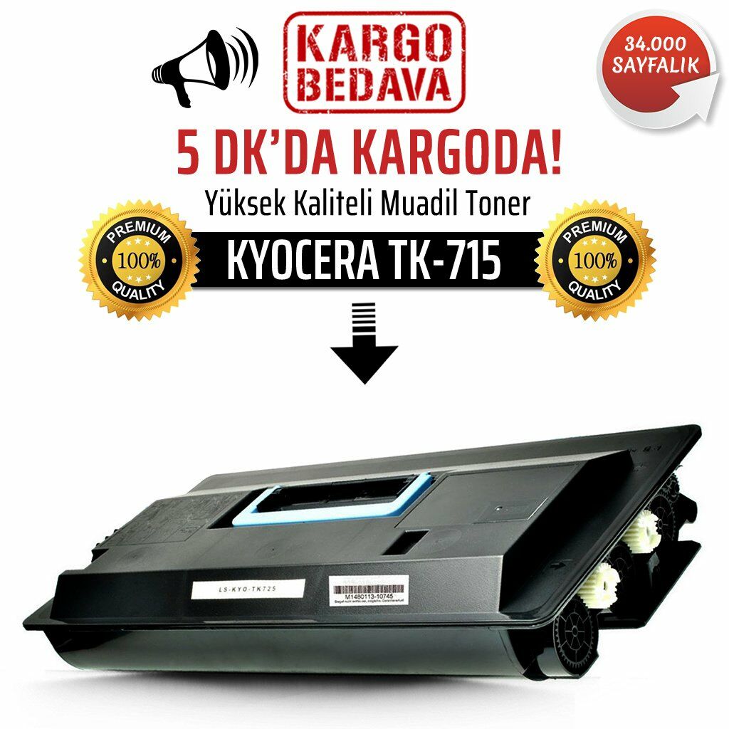Kyocera TK-715 Muadil Toner /NP/KM3050/KM4050/KM5050