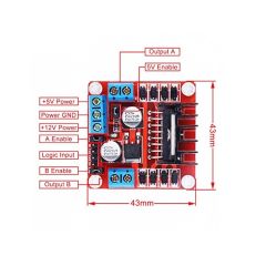 L298 DC ve Step Motor Sürücü Modülü