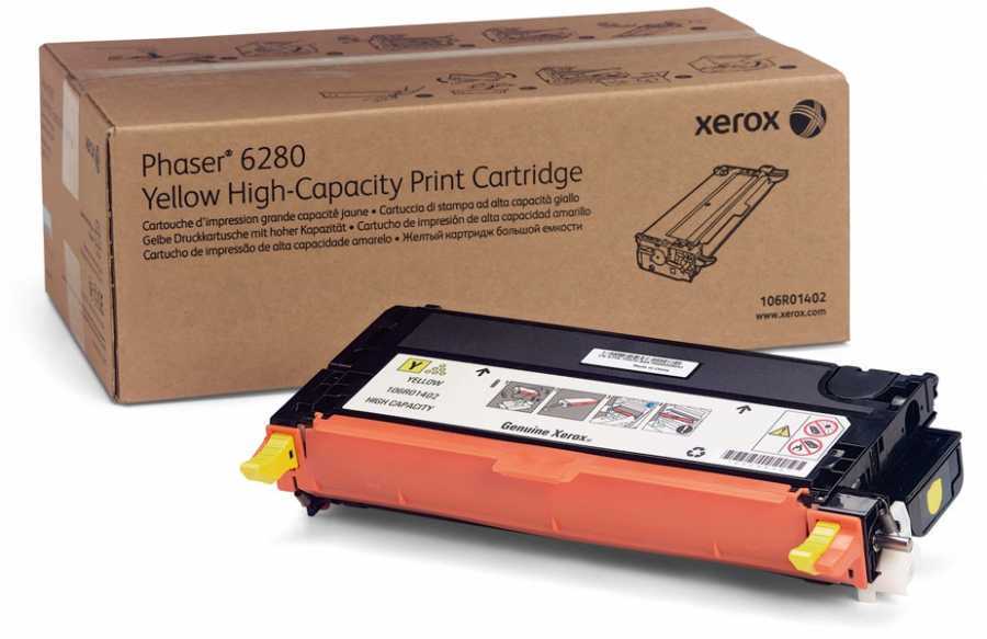 Xerox Phaser 106R01402 Orjinal Sarı Toner Yüksek Kapasite 6280