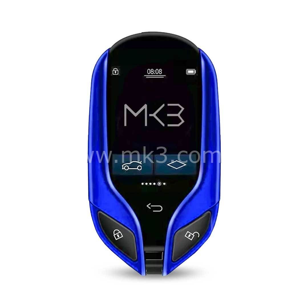 LCD Universal Ekranlı Kumanda Keyless Giriş ve PKE sistemi Maserati Tipi  Mavi Renk