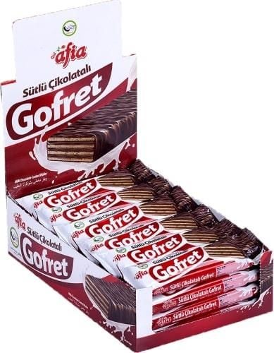 Afia Sütlü  Çikolatalı Gofret 35 Gr. (24 Adet)