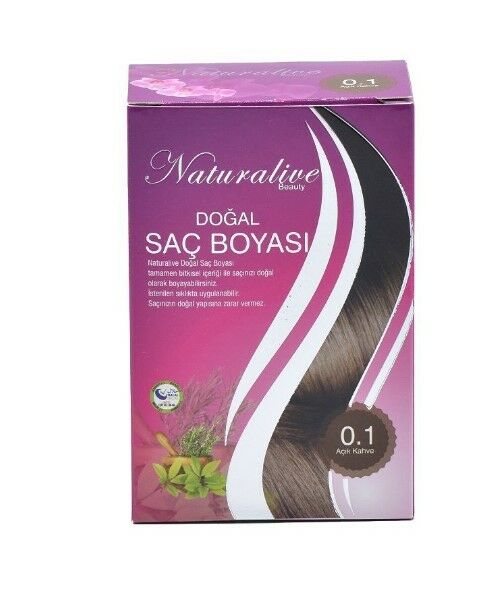 Naturalive Doğal Saç Boyası Açık Kahve 100gr