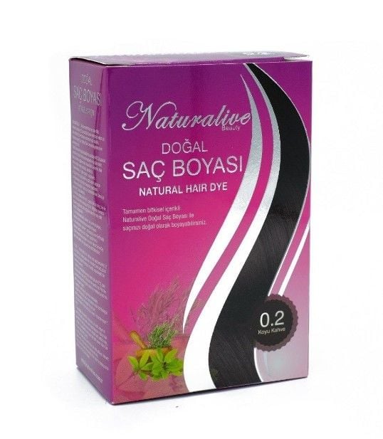 Naturalive Doğal Saç Boyası Koyu Kahve 100gr