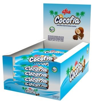 Afia Cocofia Sütlü Çikolata Kaplı Hindistan Cevizli Bar 27 Gr. (24 Adet)