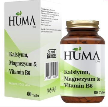 Huma Liva Kalsiyum Magnezyum & Vitamin B6 60 Tablet