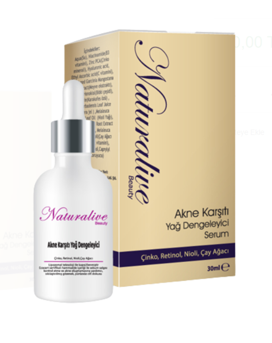 Naturalive Akne Karşıtı Yağ Dengeleyici Serum 30ml