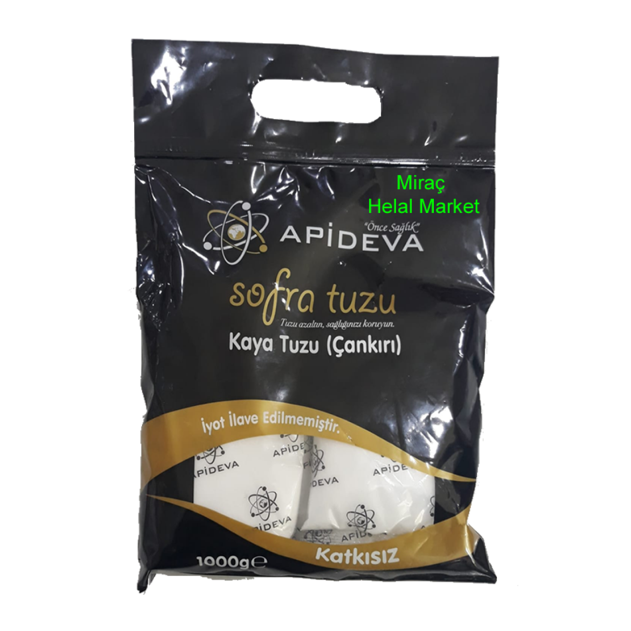 Apideva Çankırı Kaya Sofra Tuzu 1KG