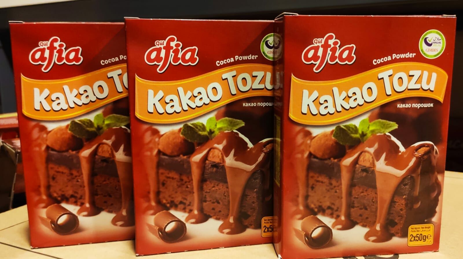 Afia Kakao Tozu 100 Gr. 3,lü Set