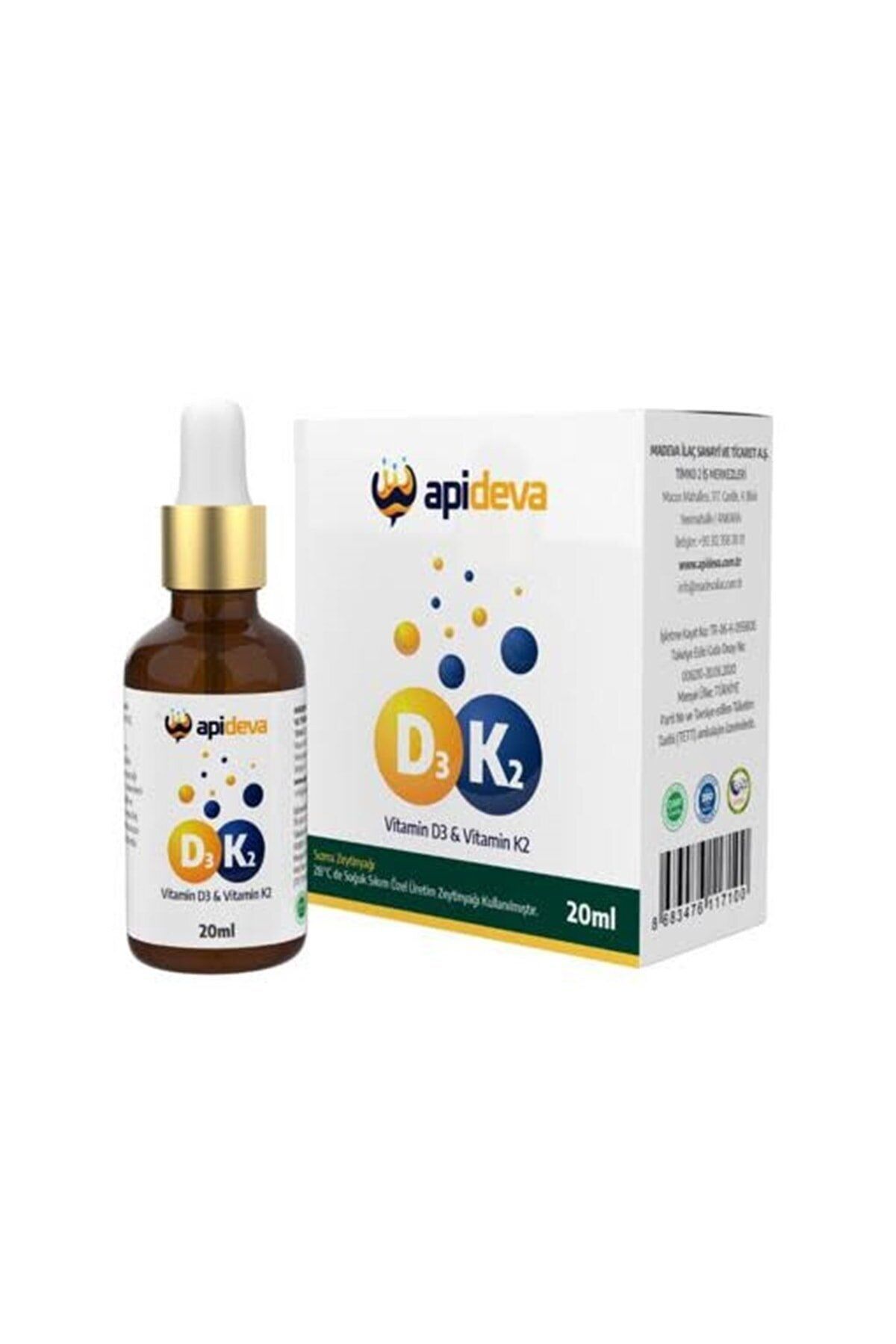 Apideva D3K2 Vitamini 20 Ml