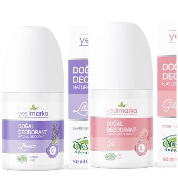 Yeşilmarka Doğal Deodorant – Lavanta & Gül 50ml*2li Set