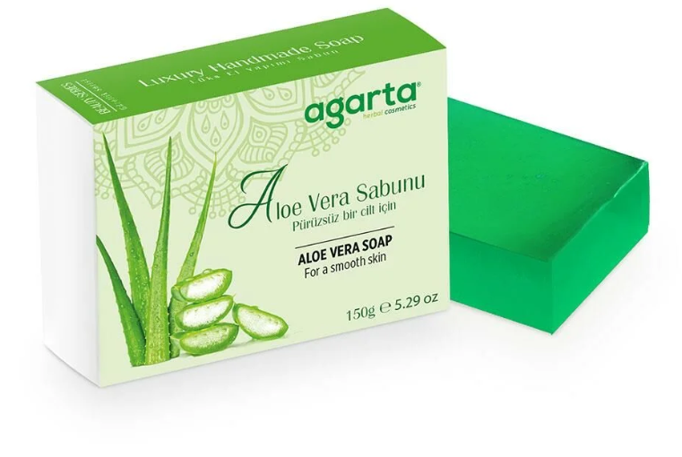 Agarta El Yapımı Doğal Aloe Vera Sabunu  150gr