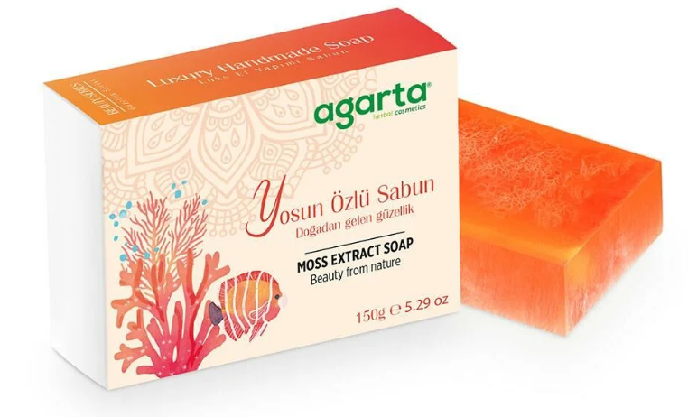 Agarta El Yapımı Doğal Yosun Özlü Sabun 150gr