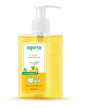 Agarta Doğal Krem Etkili Limon Sıvı Sabun 400ml