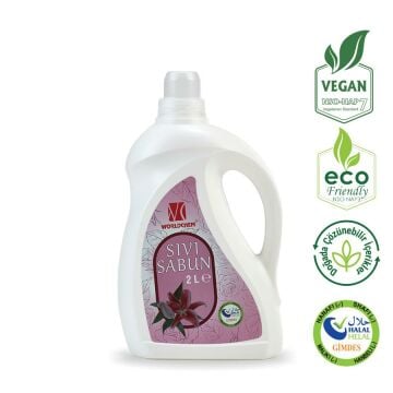 Worldchem Bitkisel Sıvı Sabun Çiçek Kokulu 2L Vegan ve Helal ve Çevre Dostu