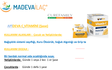 Apideva C VİTAMİNİ-ŞASE  (30 şase)